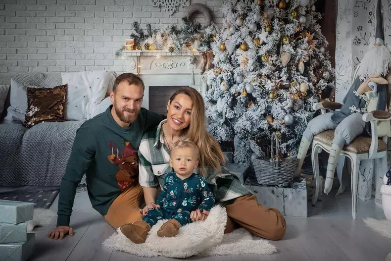 Flavia Mihășan, Marius Moldovan și fiul lor Carol