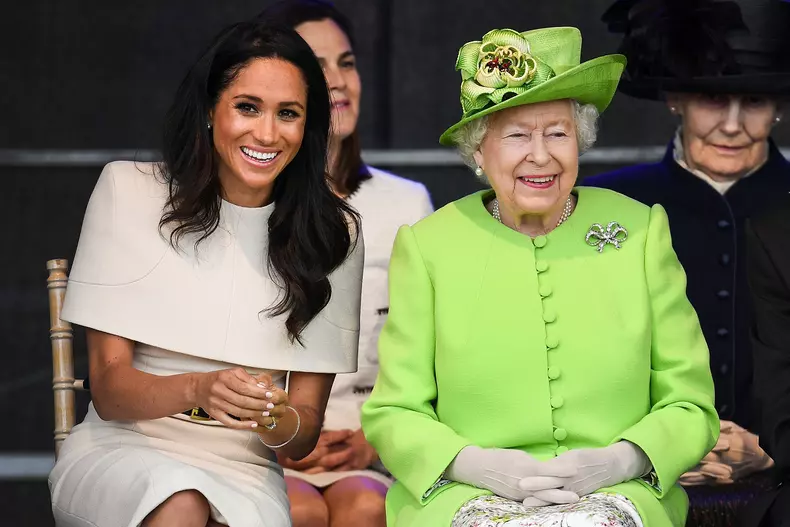 The Duchess Of Sussex Undertakes Her First Official Engagement With  Queen Elizabeth II
