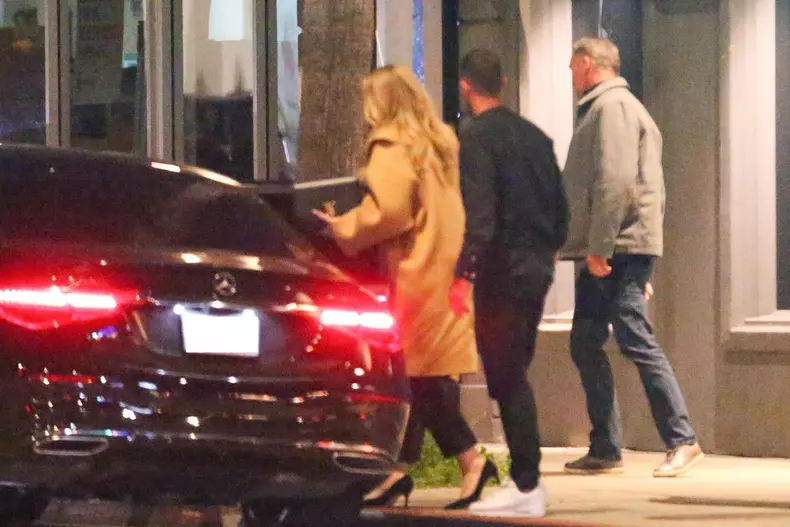 *EXCLUSIVE* Adele looks downcast as she leaves Citrin restaurant in Santa Monica at 11 PM without her boyfriend Rich Paul!