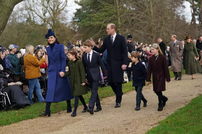 British Royals attends Christmas Day Church service