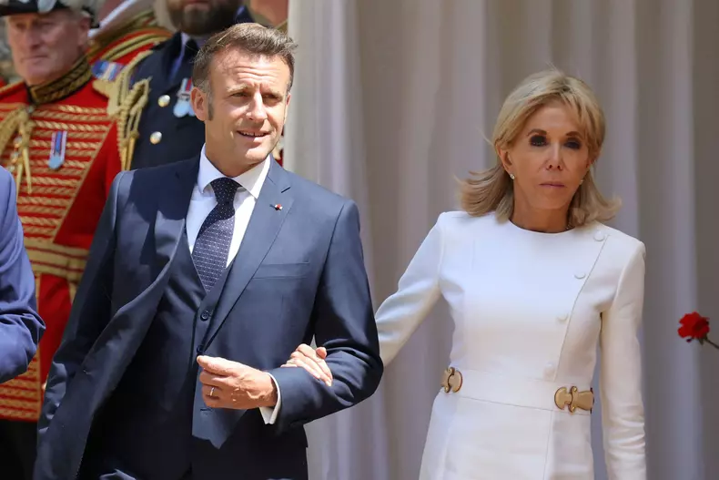Emmanuel Macron Leaves Windsor Castle - UK