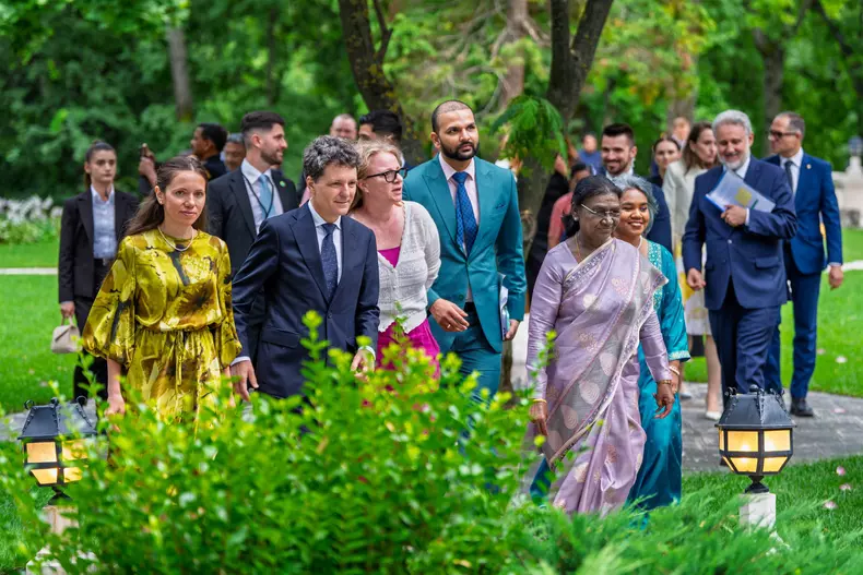 Mirabela Gradinaru vizita presedintei din India 5