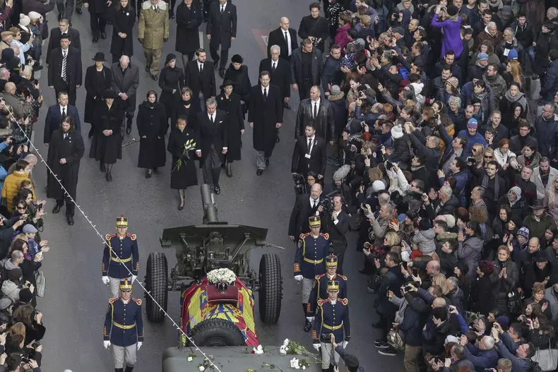 Imagini impresionante de la funeraliile Regelui Mihai I