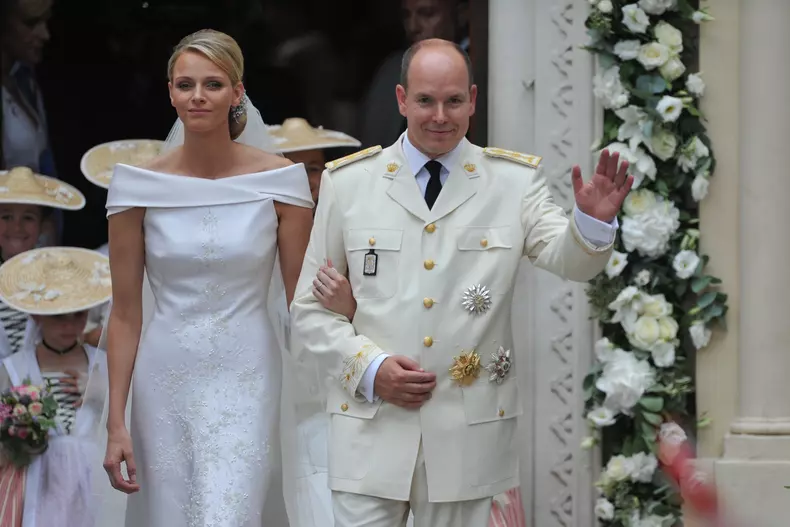 Prince Albert II and Charlene Wittstock Wedding - Saint Devote Church
