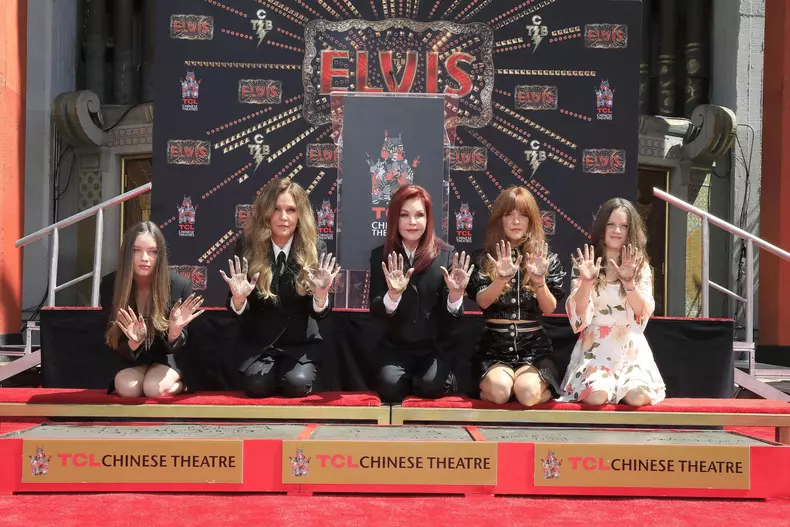 Ceremony honoring three generations of Presleys with hand prints