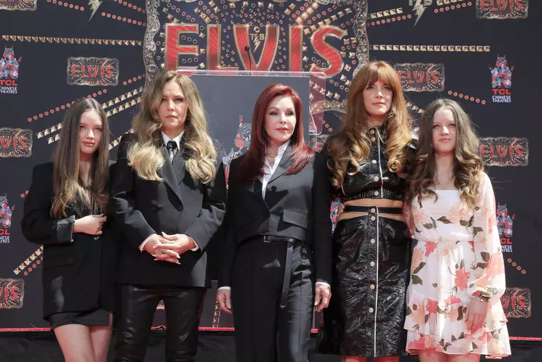 Ceremony honoring three generations of Presleys with hand prints