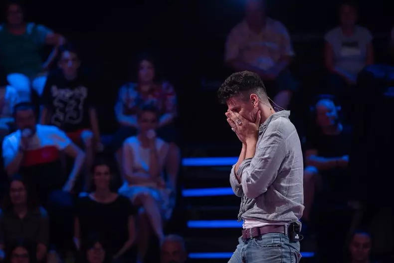 Tudor Chirilă, in timpul emisiunii Vocea Romaniei