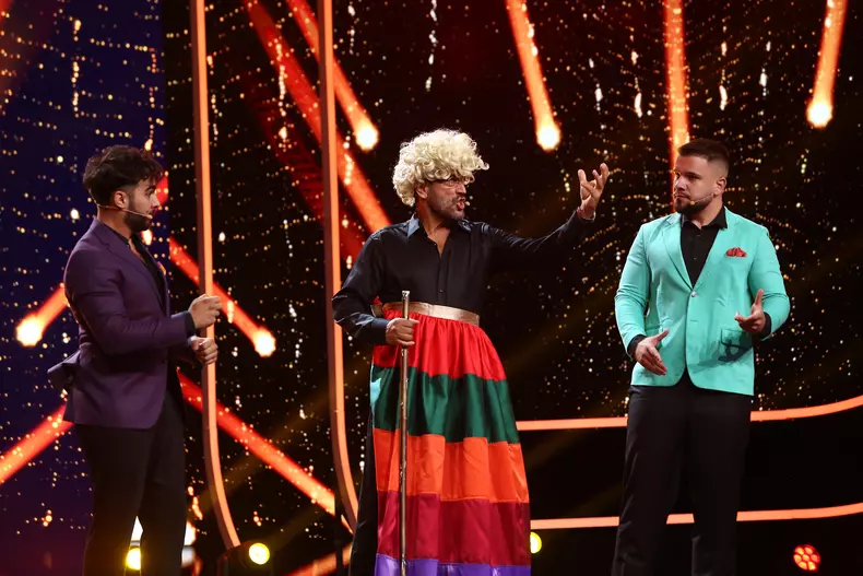 Cezar Ouatu, moment de excepție la iUmor 2023. Artistul e membru în prima trupă de stand-up comedy muzical, The Free Tenors