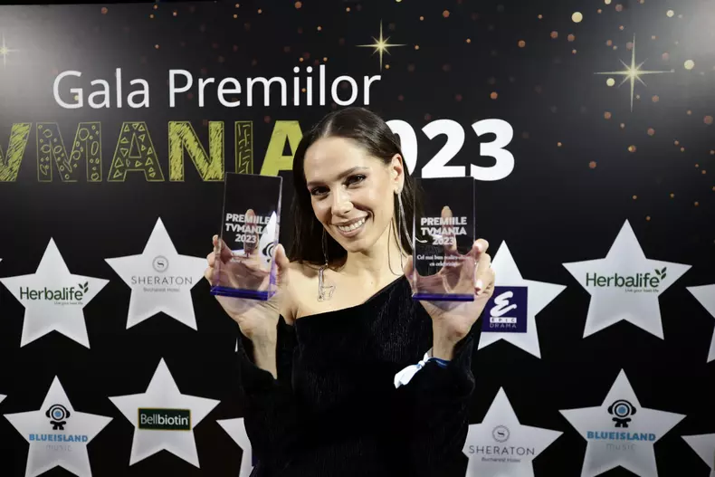 Irina Fodor, la Premiile TVmania 2023 (8)