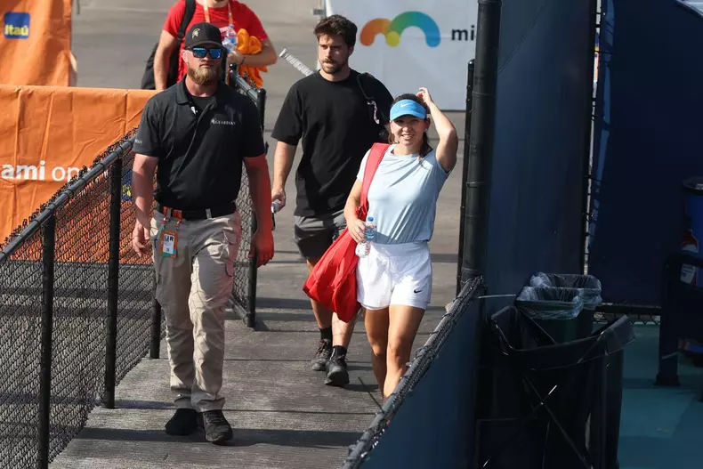 2024 Miami Open - Day 3 - Practice Court