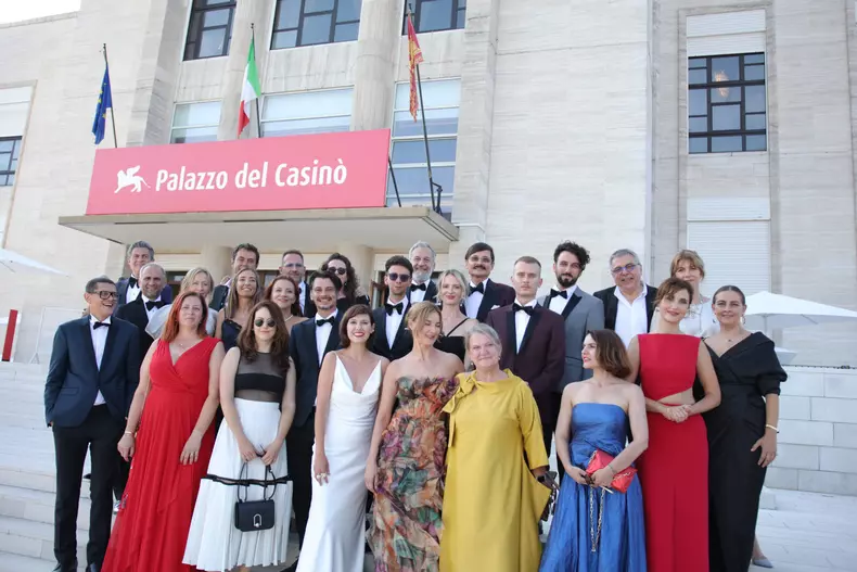 Echipa filmului „Anul Nou care n-a fost” la Festivalul internațional de film de la Veneția 2024