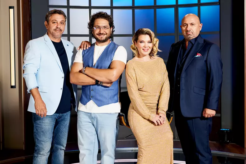 Sorin Bontea, Florin Dumitrescu, Gina Pistol si Catalin Scarlatescu - MasterChef Romania