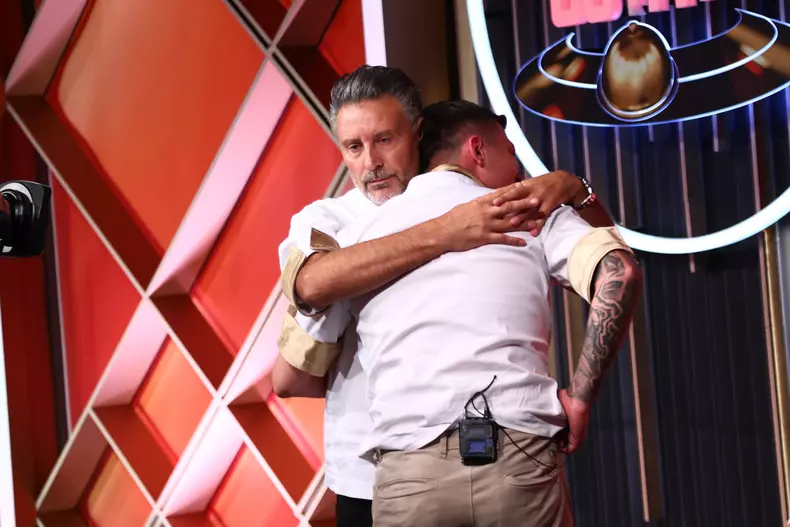 Chef Sautner si Michele, la momentul eliminarii lui Michele