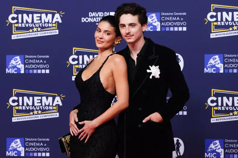 Kylie Jenner și Timothée Chalamet, moment jenant