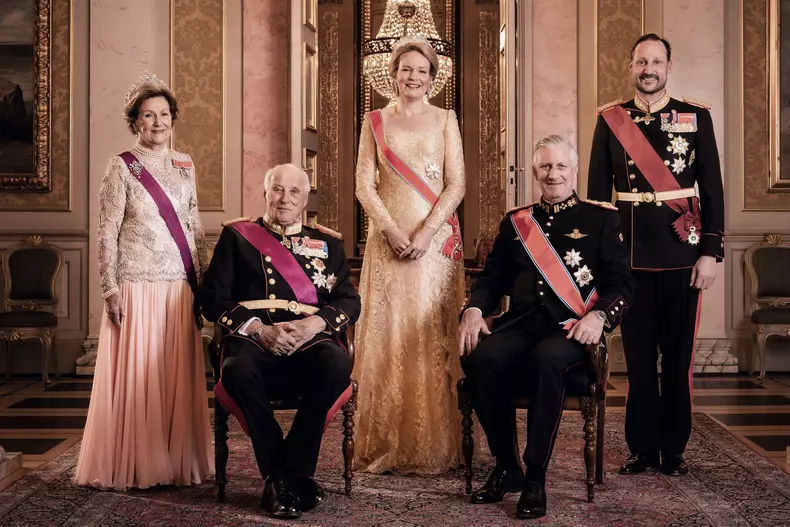 Reuniune regală la nivel înalt: Monarhii Belgiei și Norvegiei, portret oficial la Oslo