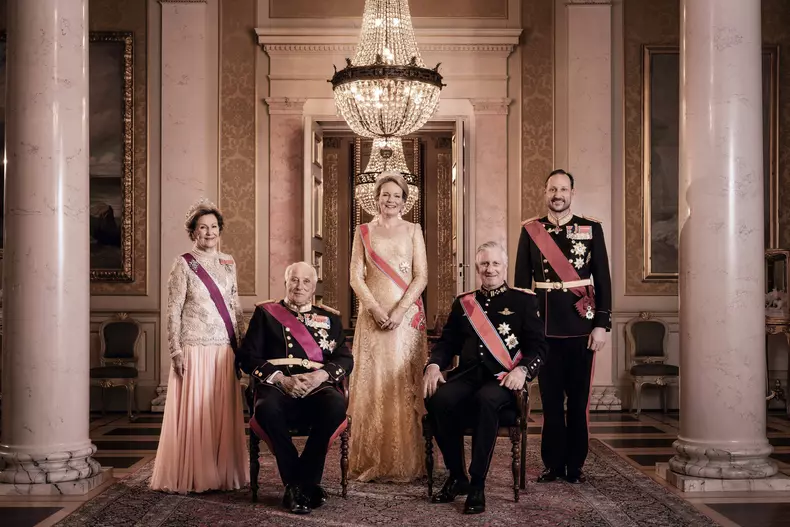 Reuniune regală la nivel înalt: Monarhii Belgiei și Norvegiei, portret oficial la Oslo