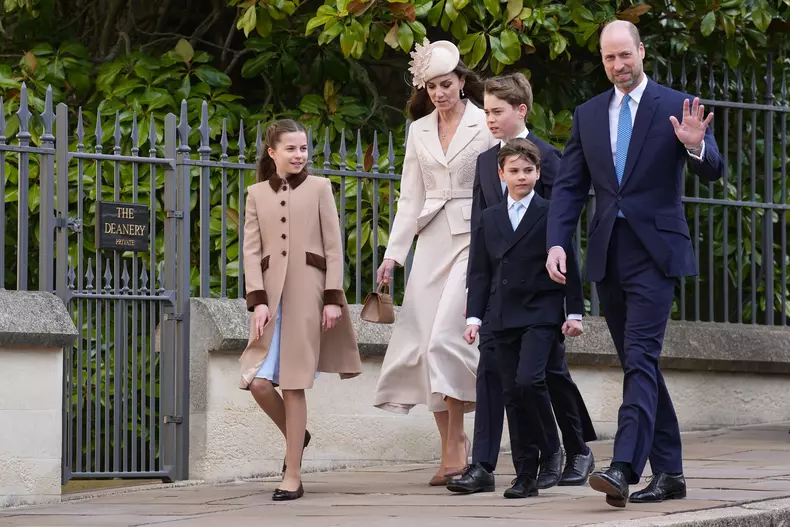 Members Of The Royal Family Attend Easter Service At St George's Chapel Windsor Castle - 05 Apr 2026