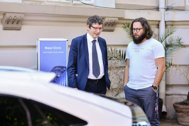 Ciprian Dragomirescu (Honda România) și Cosmin Tudoran