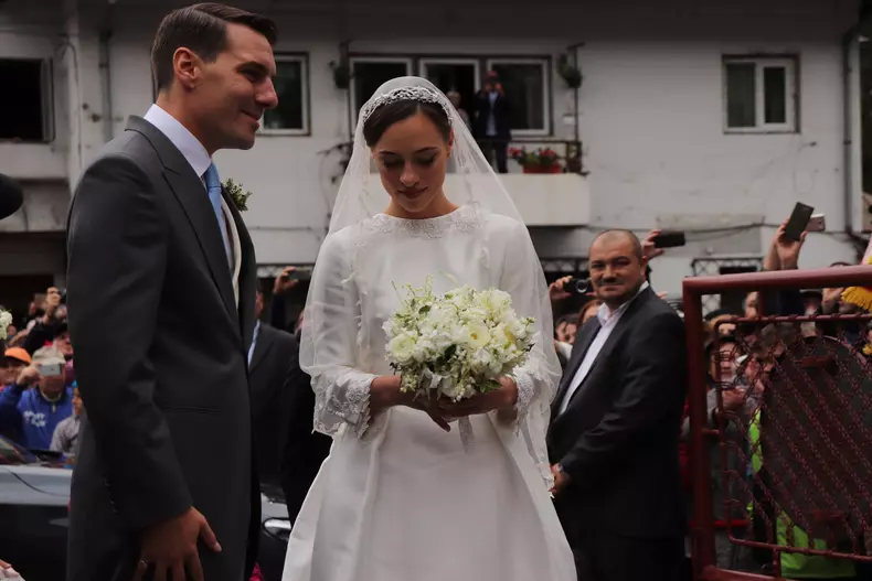 Cine a creat rochia de mireasă a Alinei Binder