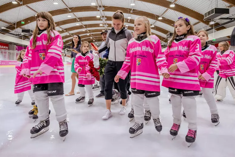 Simona Halep are propria echipă de hochei