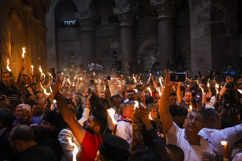 Holy Fire Ceremony at the Church of the Holy Sepulchre
