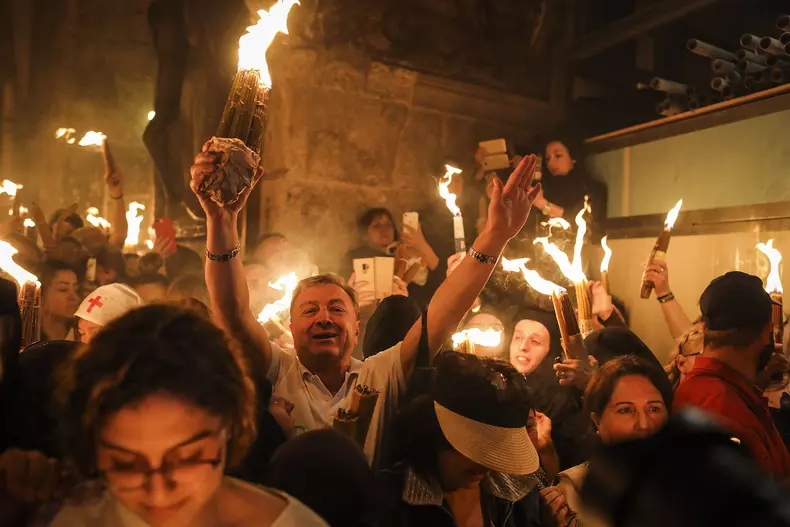 Holy Fire Ceremony at the Church of the Holy Sepulchre