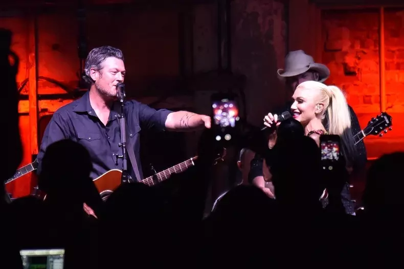 *EXCLUSIVE* Blake Shelton and Gwen Stefani open their first Ole Red location
