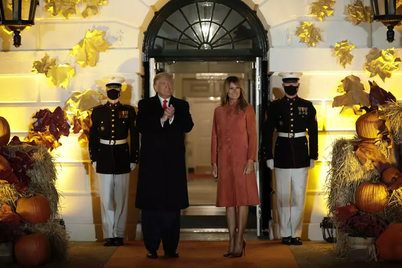 Donald Trump hosts a Halloween event at the White House