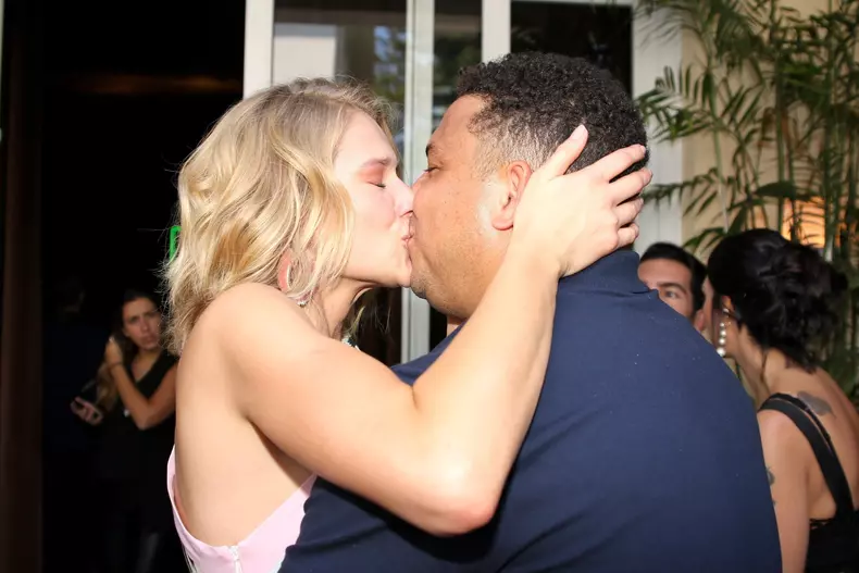 Ronaldo's girlfriend Celina Locks debuts new fashion line in Sao Paulo