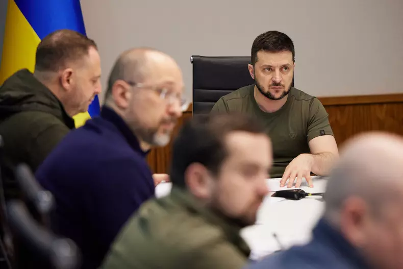 President Zelenskyy Holds A Meeting - Kyiv