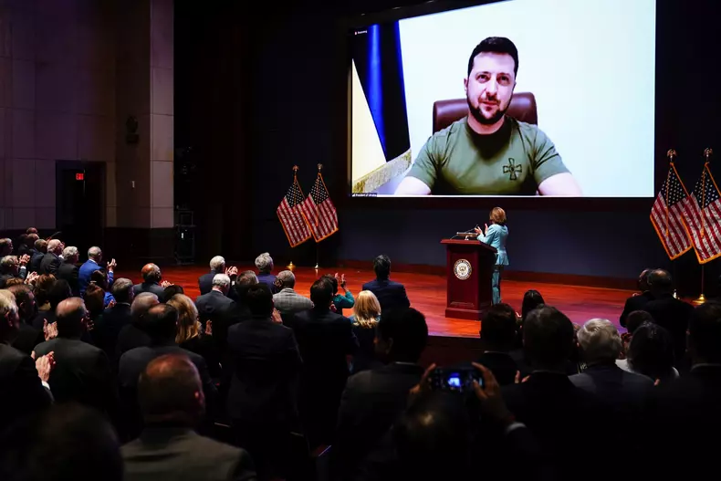 President Volodymyr Zelenskyy of Ukraine Addresses the United States Congress