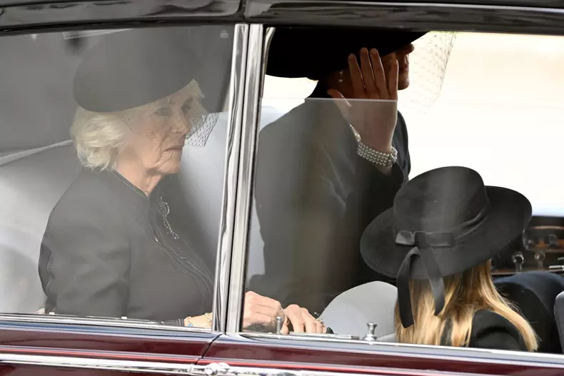 The State Funeral of Her Majesty The Queen, Gun Carriage Procession, Whitehall, London, UK - 19 Sep 2022