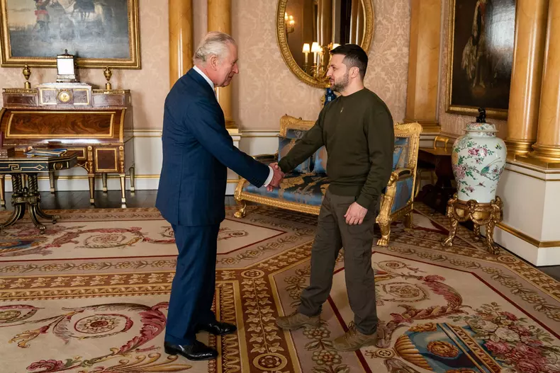 President Zelensky of Ukraine in the UK