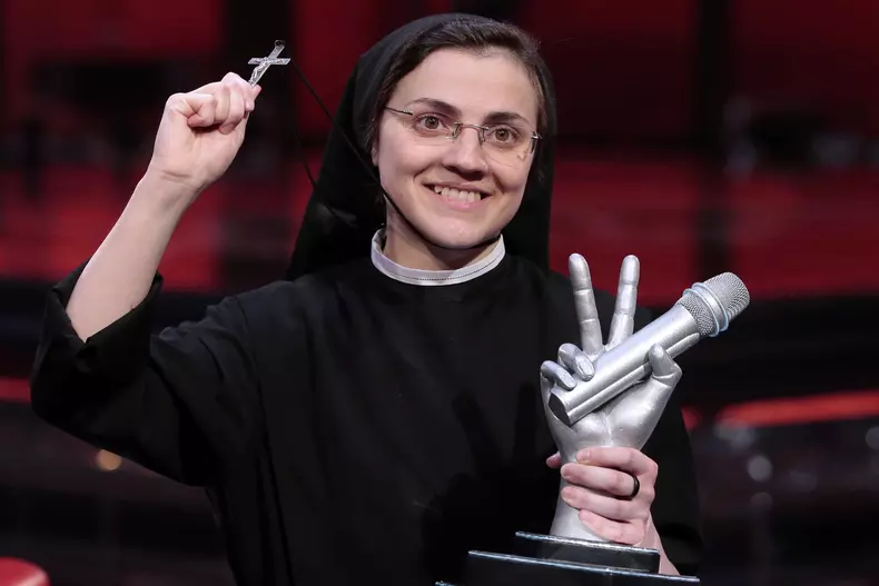 MILANO  -  'THE VOICE OF ITALY' FINAL  - THE WINNER IS SISTER CRISTINA SCUCCIA    PH. ANDREOLI/OLYCOM