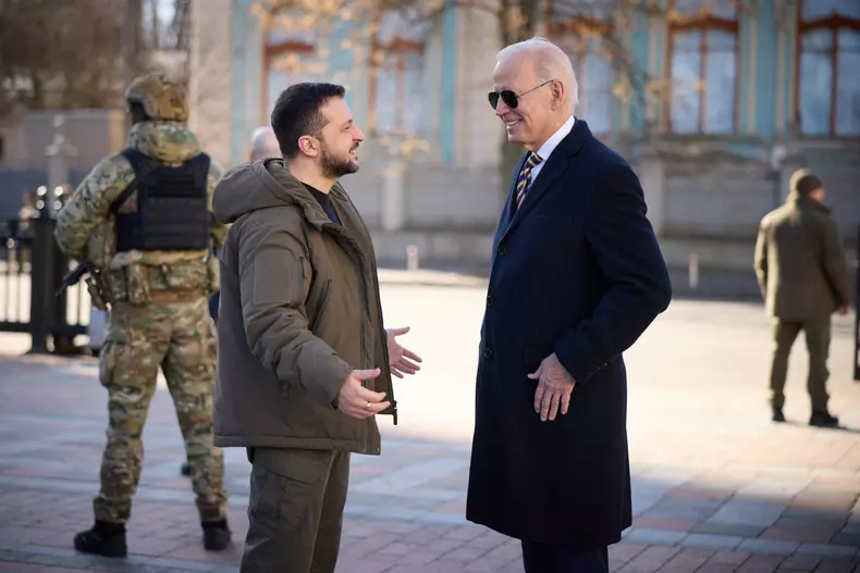 Biden Makes Surprise Visit To Ukraine