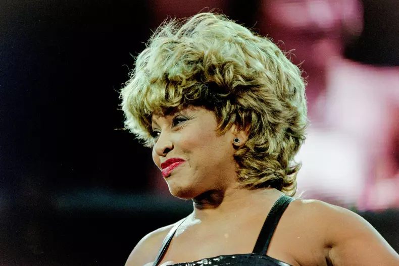 Legendary singer Tina Turner who has died today (Wednesday) pictured in 2000 on her Twenty Four Seven Tour at Hampden Park Glasgow