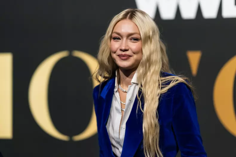 Gigi Hadid attends 2022 WWD Honors at Cipriani South Street on October 25, 2022 in New York City.