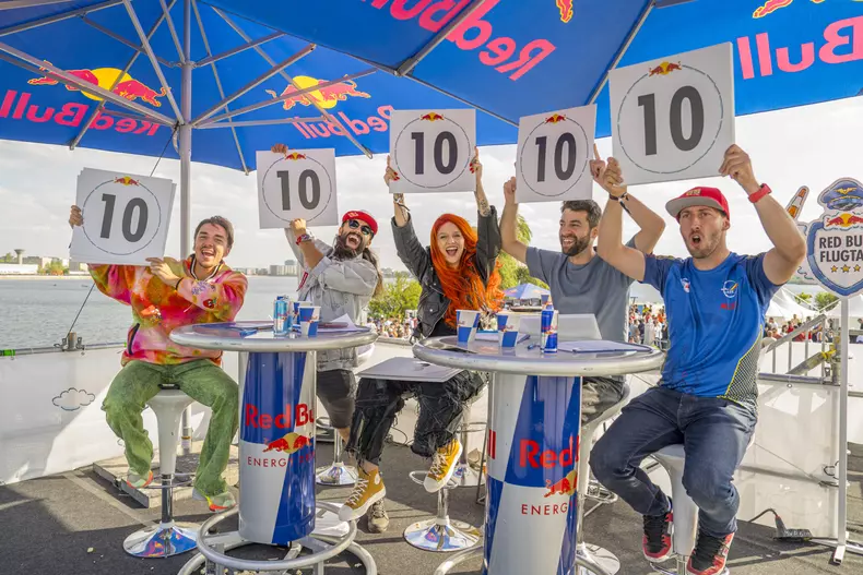 Jury at the Red Bull Flugtag in Bucharest, Romania on Sep 17, 20