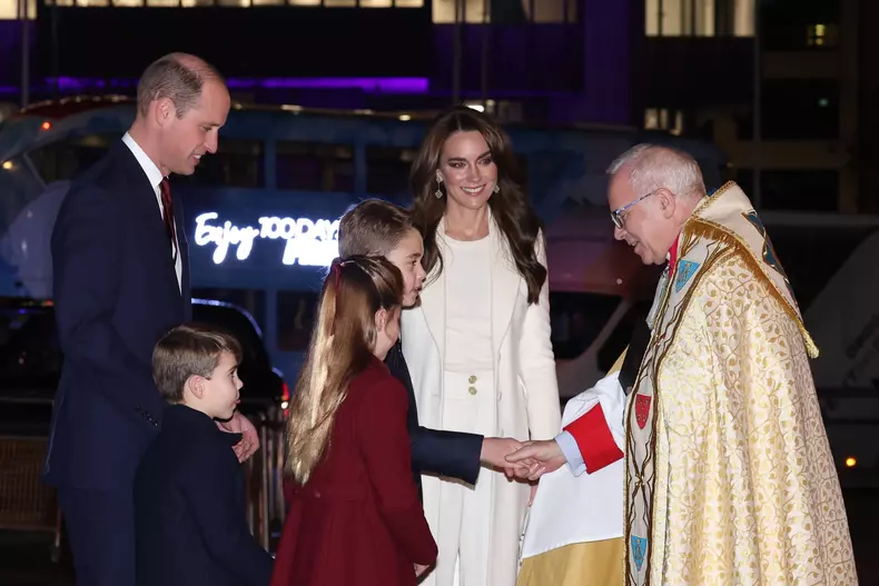 UK Royals at Christmas carol service in London