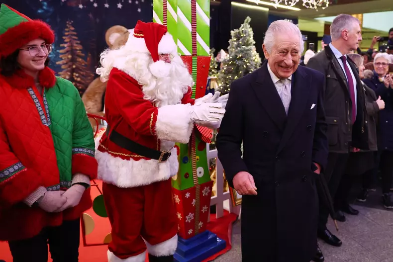 King Charles at Christmas market in London