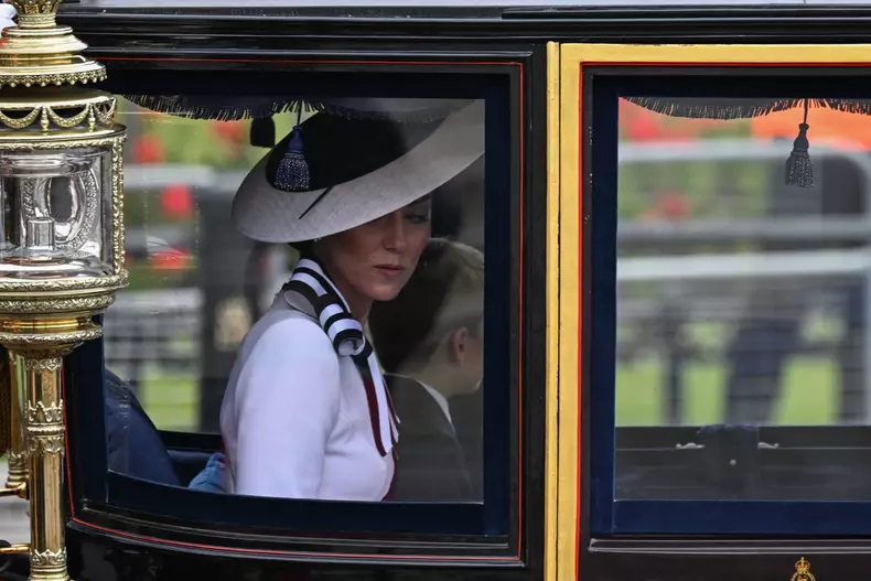 Princess of Wales Kate Middleton appears in public for the first time in months