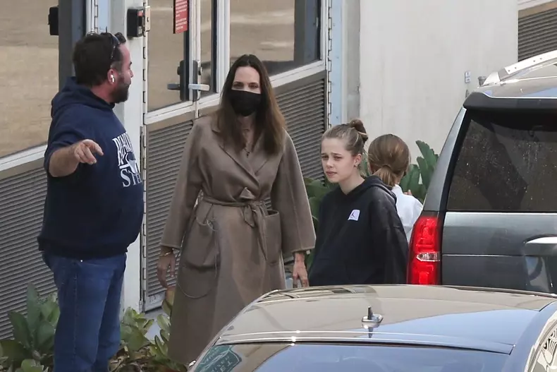 *EXCLUSIVE* Angelina Jolie reunites with her kids after spending 6 long hours in the hospital