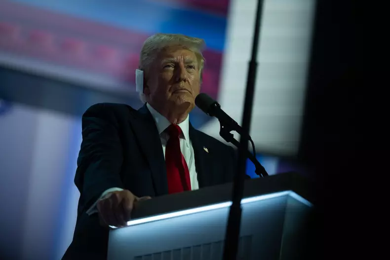 Trump addresses the The Republican National Convention in Milwaukee