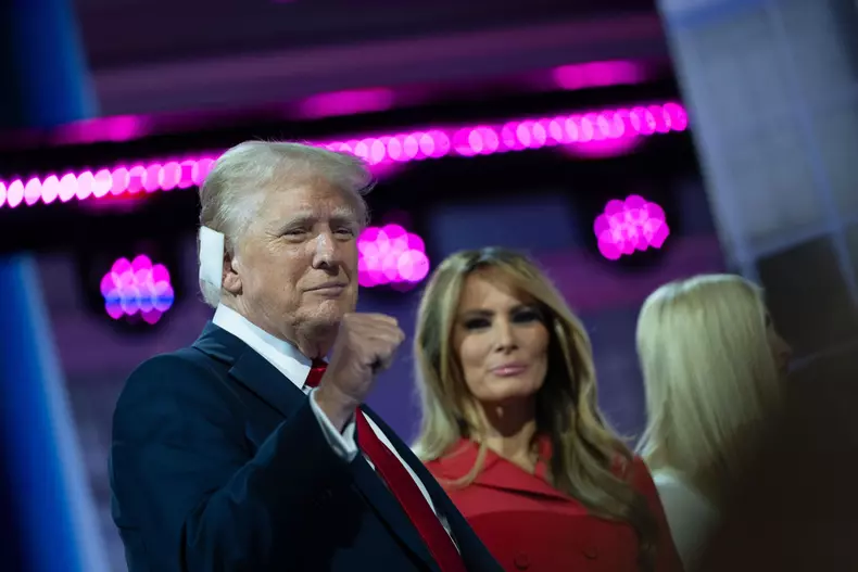 Trump addresses the The Republican National Convention in Milwaukee