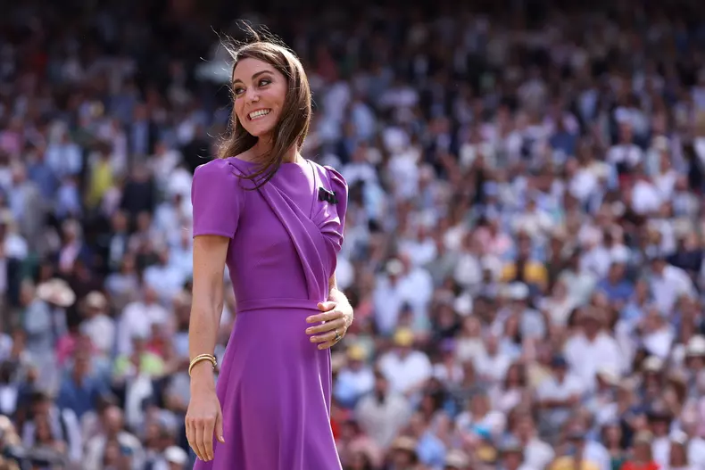 Carlos Alcaraz (Spa) defeated Novak Djokovic (Ser) in the Wimbledon final with Kate Middleton TENNIS : Wimbledon 2024 -1