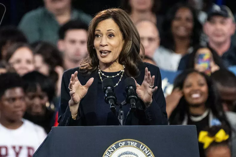 US Presidential Elections - Harris Campaigns in Philadelphia