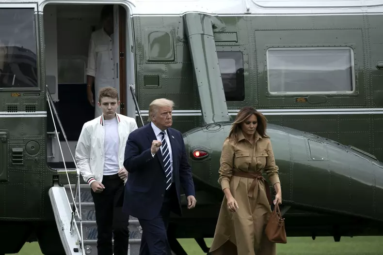 President Trump Returns To White House After New Jersey Travel