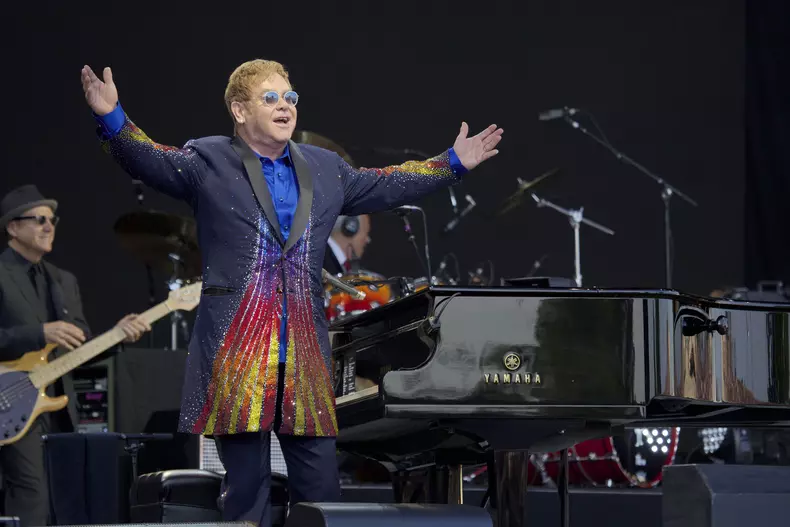 Elton John During a Concert in Uelzen, Germany / Photo, 2016