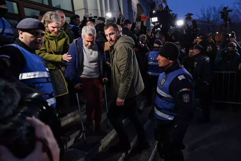 Calin Georgescu la iesirea de la audieri (2)