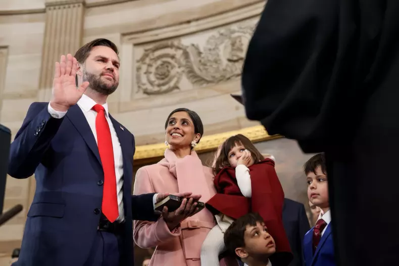 US President Donald Trump inauguration ceremony in Washington